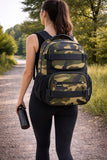 Eastsport Travel Skateboard Backpack Double Strap Laptop Bag Multi - Sport Design for Men and Women, Army Camo