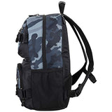 Eastsport Travel Skateboard Backpack Double Strap Laptop Bag Multi-Sport Design for Men and Women, Camo Black