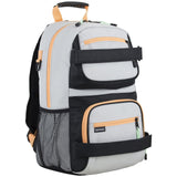 Eastsport Travel Skateboard Backpack Double Strap Laptop Bag Multi-Sport Design for Men and Women, Light Khaki