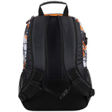 Eastsport Travel Skateboard Backpack Double Strap Laptop Bag Multi - Sport Design for Men and Women, Orange White Black
