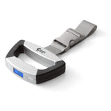Eat Smart SmartGrip Portable Instant Read Digital Handheld Luggage Scale, Compact, Easy to Read, Lightweight, Durable, High 110 lb Capacity, Battery Included, Silver
