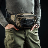 Eberlestock Bando Bag - Tactical Mens Fanny Pack w/Adjustable Waist Belt, Zippered Pockets, Compact Lightweight Belt Bag, Everyday Hip Pouch for Travel Outdoor Running Hunting, Black