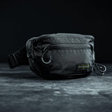 Eberlestock Bando Bag - Tactical Mens Fanny Pack w/Adjustable Waist Belt, Zippered Pockets, Compact Lightweight Belt Bag, Everyday Hip Pouch for Travel Outdoor Running Hunting, Black