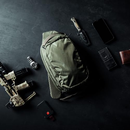 Eberlestock Fade Sling Pack - EDC Crossbody Sling Backpack - Ambidextrous Access to All Compartments - Quick Access - 573 C.I. - Olive