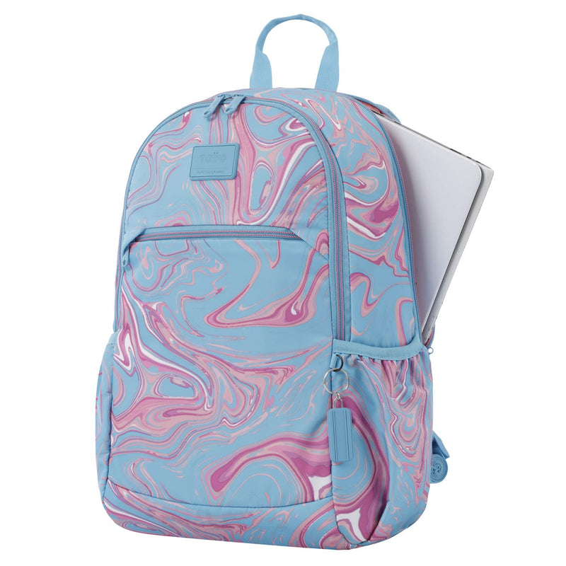 Eco - Friendly Green and Pink Print Backpack - Tracer 2