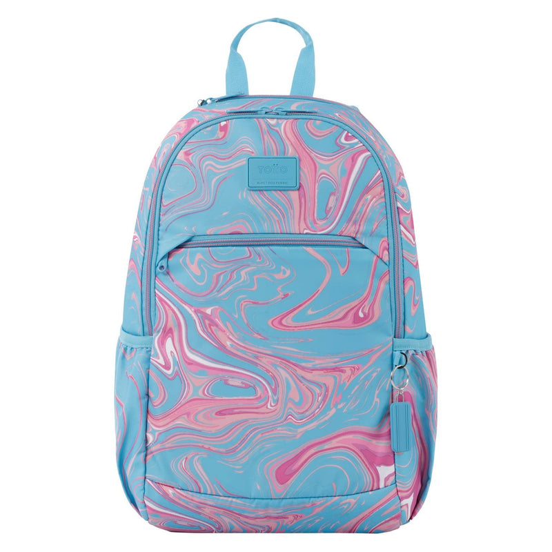Eco - Friendly Green and Pink Print Backpack - Tracer 2