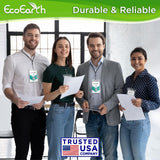 EcoEarth Passport & Identification Card Holders with Soft Edge (Clear, 4x6 Inch, 100 Pack), Extra Large Vertical ID Holder, Zipperless Plastic Name Badge Holders