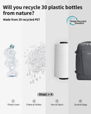 ECOHUB 17'' Travel Backpack, Personal Item Backpack with 13 Pockets, Flight Approved Carry on Backpack with USB Port & Luggage Sleeve, Travel bag for Men & Women, Water Resistant Backpack, Grey