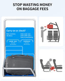 ECOHUB 17'' Travel Backpack, Personal Item Backpack with 13 Pockets, Flight Approved Carry on Backpack with USB Port & Luggage Sleeve, Travel bag for Men & Women, Water Resistant Backpack, Grey