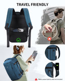 ECOHUB 40L Carry - On Travel Backpack, TSA - Friendly, Anti - Theft Water - Resistant Lightweight with 17.3″ Laptop Compartment, Durable PFAS - Free Rucksack, Green