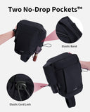 ECOHUB Anti - Theft Crossbody Bag Men Women, RFID Blocking Lightweight Sling Backpack Eco - Friendly with 9 Pockets Sturdy SBS Zippers Water Resistant for Travel Work Hiking Outdoor, Black