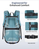 ECOHUB Hiking Backpack 30L Travel Backpack Lightweight Casual Daypack Water Resistant Camping Bag Outdoor Sports Back pack for Men Women