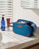 ECOHUB Toiletry Bag for Men, Travel Essentials Toiletries Bag, Water - Resistant Shaving Dopp Kit, Wide - Open Dual Zipper Cosmetic Makeup Organizer Bag Fit Full Size Toiletries, Blue Green