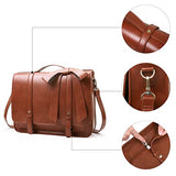 ECOSUSI Briefcase for Women Messenger Backpack PU Leather 14 inch Laptop Bag Satchel Computer Bag for College Business Travel