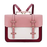 ECOSUSI Laptop Bag for Women Vegan Leather Messenger Purse Fashion Briefcase Backpack 15.6 inch Computer Satchel Handbag