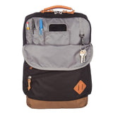 Eddie Bauer 25L Bygone Backpack with 15" Laptop Sleeve, Everyday Backpack | Work Bag | Laptop Bag | Gym Bag | Travel Backpack, Black