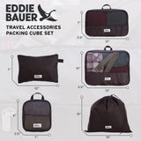 Eddie Bauer 5 Set Packing Organizer Cubes for Suitcases, Travel Essentials for Carry on, Lugagge Oganizer Bags Set Accessories, brook