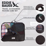 Eddie Bauer 5 Set Packing Organizer Cubes for Suitcases, Travel Essentials for Carry on, Lugagge Oganizer Bags Set Accessories, brook