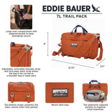 Eddie Bauer 7L Trail Bag with Removeable Shoulder Strap and Adjustable Waistband, Sienna