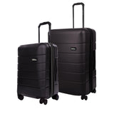Eddie Bauer Glacier Hardside Spinner Durable PC/ABS Construction 2-Piece Set Suitcase Luggage, Carbon