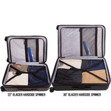 Eddie Bauer Glacier Hardside Spinner Durable PC/ABS Construction 2 - Piece Set Suitcase Luggage, Carbon