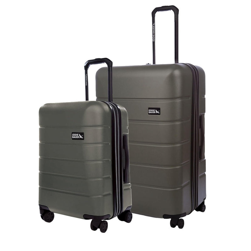 Eddie Bauer Glacier Hardside Spinner Durable PC/ABS Construction 2 - Piece Set Suitcase Luggage, Sprig