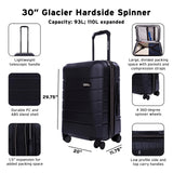Eddie Bauer Glacier Hardside Spinner Durable PC/ABS Construction 2 - Piece Set Suitcase Luggage, Storm