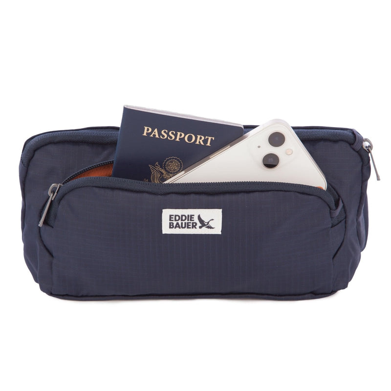 Eddie Bauer Multipurpose RFID - Blocking Lightweight Travel Waistpack Bag - Brook