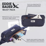 Eddie Bauer Multipurpose RFID - Blocking Lightweight Travel Waistpack Bag - Brook