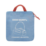 Eddie Bauer Stowaway Packable Duffel Bag | Travel | Foldable | Lightweight | Durable | Ripstop Polyester, 45L, Coast