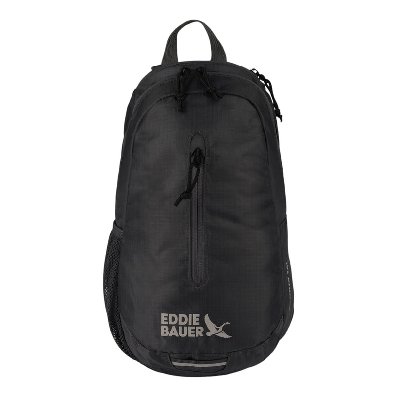 Eddie Bauer Stowaway Packable Sling Bag | Foldable | Travel | Outdoor | Lightweight | Compact | Everyday Carry | Ripstop Nylon | 10L - Dark Smoke