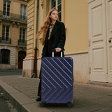 Eeeza Luggage Sets 5 Piece, Suitcases with Wheels, ABS Hard Case Luggage with TSA Lock Spinner Wheels, Carry On Luggage Set(5 Piece Sets (20"/24"/28"/DB/TB))