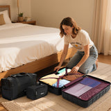 Eeeza Luggage Sets 5 Piece,Suitcases with Wheels, Hard Case Luggage with Detachable Spinner Wheels,Carry On Luggage Set (5 Piece Sets (20"/24"/28"/DB/TB))