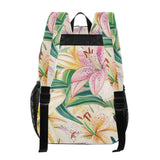 EFEWOI Lilies Blooming Clear Backpack for School Heavy Duty PVC Transparent Bookbag See Through Backpacks for Girls Boys School Stadium Events College