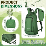 EgoNova 12L Ultralight & Thin Packable Daypack, Small Foldable Hiking Backpack Travel Bag, Water Resistant Day Pack for Men Women