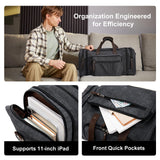 EKOROMIER Canvas Expandable Duffle Bag for Men Traveling, Luggage Travel Bag Weekender Overnight Bag,Mens Gym Carry on Duffel Bags（Dark Grey）