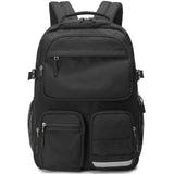 El - fmly Big Student Backpack for Teen Girls Boys, Water Resistant Multi Pockets Daypack with 15.6 Inch Laptop pocket for Travel School College (Black)