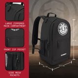 Element Backpack, 15 Inch Laptop Bag, Padded Computer Bag for Commute or Travel, Black