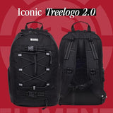 Element Backpack, Durable Travel and Skate Bag, Multiple Compartments, Adjustable Straps, Bungee Cord System, Unisex, Black