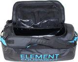 Element Equipment Trailhead Duffel Bag Shoulder Straps Waterproof Black/Blue Small