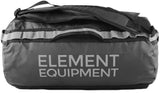 Element Equipment Trailhead Duffel Bag Shoulder Straps Waterproof Black/Grey Medium