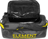 Element Equipment Trailhead Duffel Bag Shoulder Straps Waterproof Black/Yellow Large
