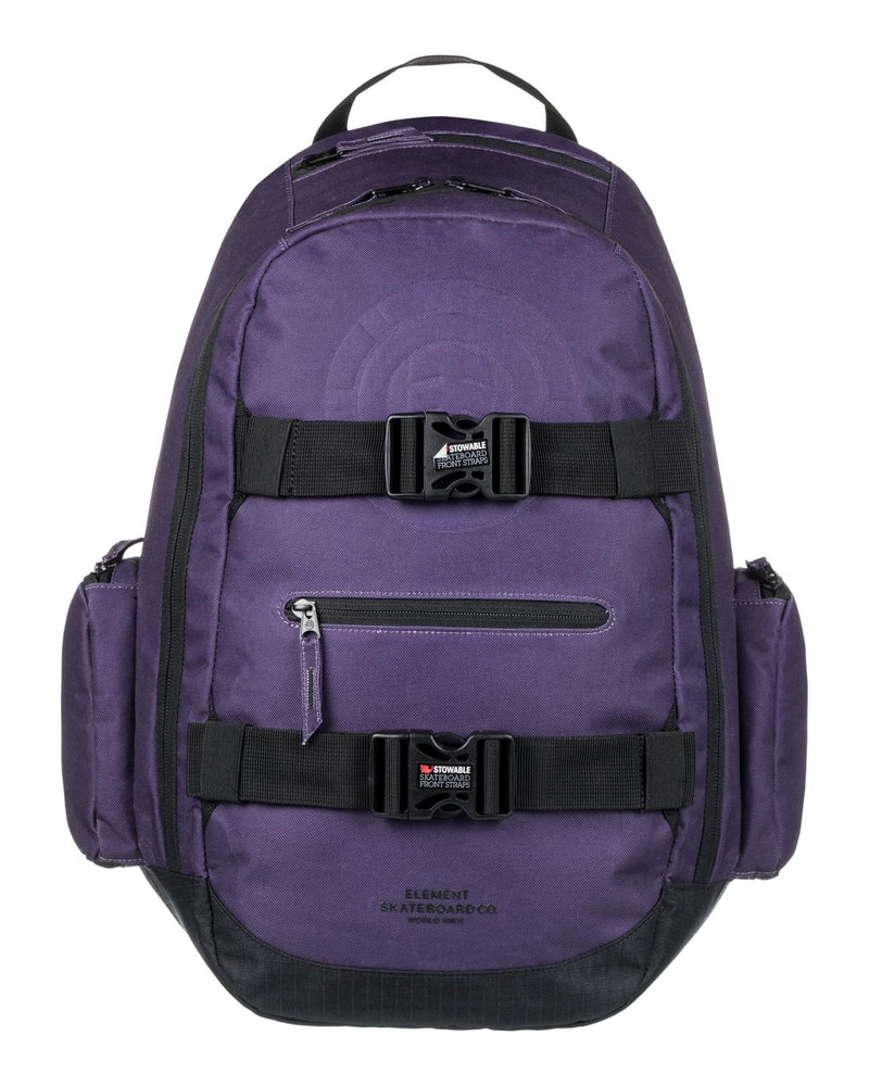 Element Men's Mohave Backpack - Lightweight Bookbag - With Skate Straps, Grape 2.0