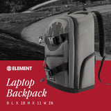 Element Mohave Backpack, 15 Inch Laptop Bag, Padded Computer Bag for Commute or Travel, Stone
