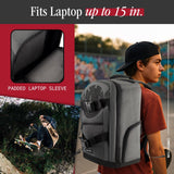 Element Mohave Backpack, 15 Inch Laptop Bag, Padded Computer Bag for Commute or Travel, Stone