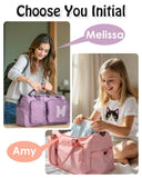 Elilier Easter Basket Stuffers, Duffle Bag Women Girls Gift: Dance Sports with Shoe Compartment, Large Capacity 32L, Weekender Overnight bags, Birthday Gifts for Women Girls Teens Kids
