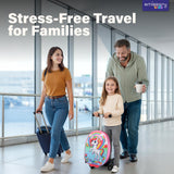 emissary Scooter Luggage for Kids – Ride - On Suitcase, Scooter Ride Luggage, Lightweight Carry - On Suitcase Kid Travel Bag (Pink)