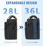 EMPSIGN Laptop Case Briefcase, 17.3 Inch Laptop Bag Expandable Messenger Bag for Men & Women Water Repellent, RFID Blocking Shoulder Bag Canvas Bag for Work, Business Travel