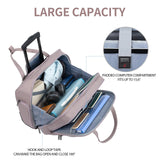 EMPSIGN Rolling Laptop Bag Women with Wheels, Briefcase for Women Fits Up to 15.6 Inch Laptop Briefcase on Wheels, Water - Repellent Overnight Rolling Computer Bag with RFID Pockets, Grey Pink