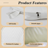 Energather Womens Backpack, PU Leather Backpack Purse Mini Backpacks, Elegant Small Backpacks for Women with Adjustable Strap (white)